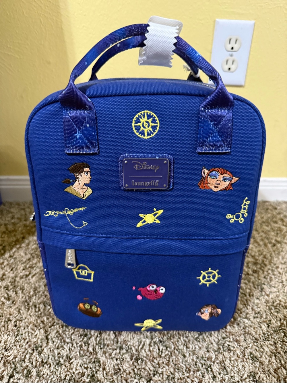Loungefly Disney Treasure Planet Embroidered Canvas Mini Backpack